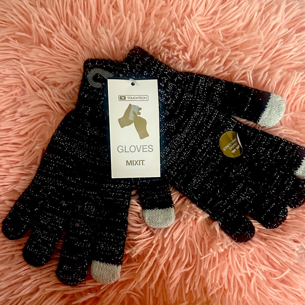 Mixit Charcoal and Light Gray Tech Gloves